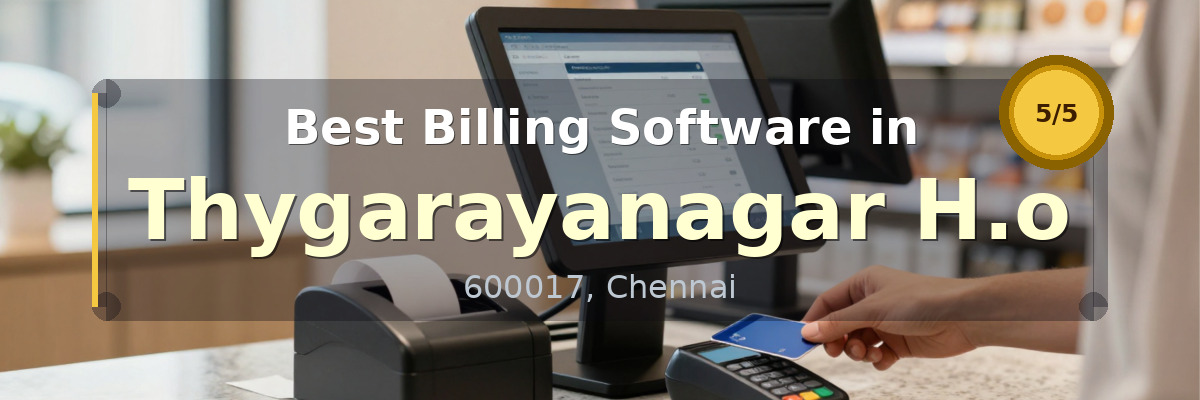 Billing Software in Thygarayanagar H.o Chennai - Wondersoft
