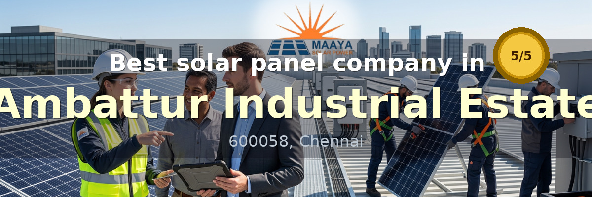 solar panel company in Ambattur Industrial Estate Chennai - Maaya Solar Power Tech