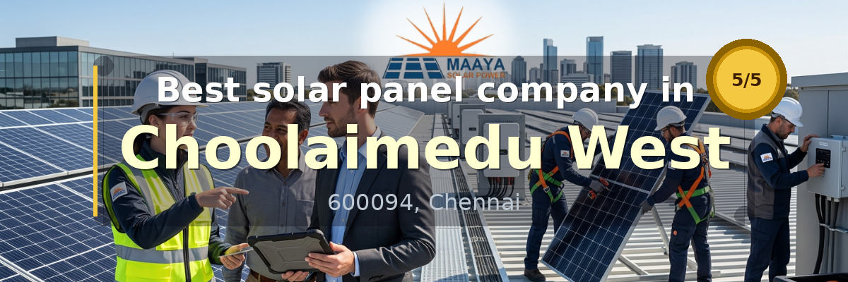 solar panel company in Choolaimedu West Chennai - Maaya Solar Power Tech