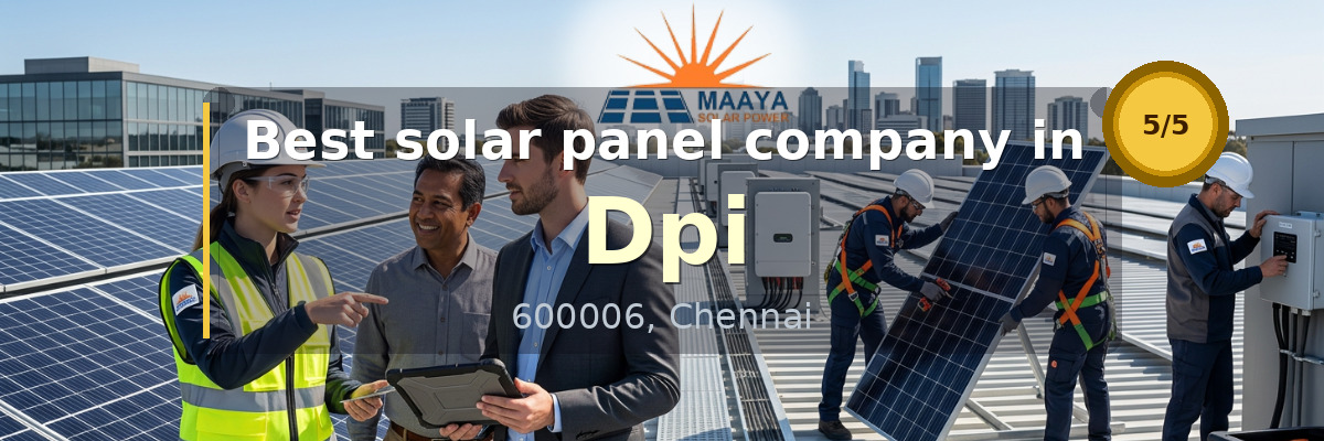 solar panel company in Dpi Chennai - Maaya Solar Power Tech