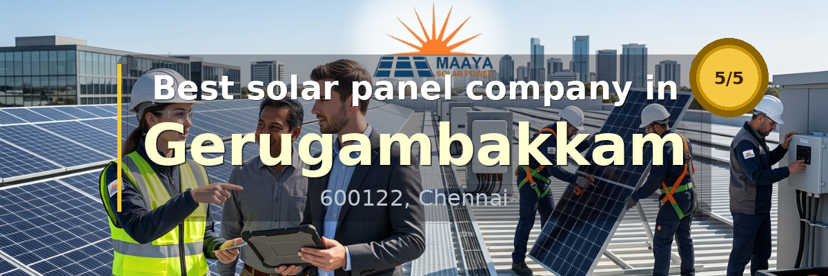 solar panel company in Gerugambakkam Chennai - Maaya Solar Power Tech