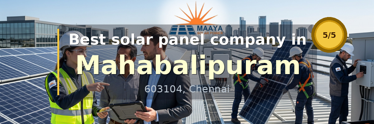 solar panel company in Mahabalipuram Chennai - Maaya Solar Power Tech
