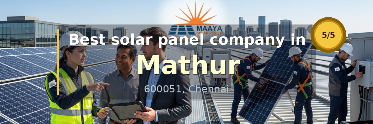 solar panel company in Mathur Chennai - Maaya Solar Power Tech