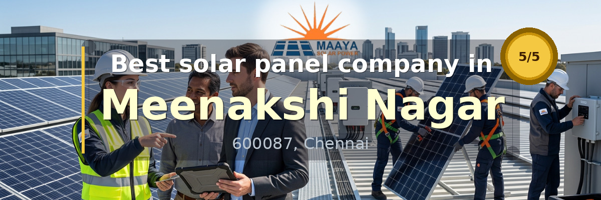 solar panel company in Meenakshi Nagar Chennai - Maaya Solar Power Tech