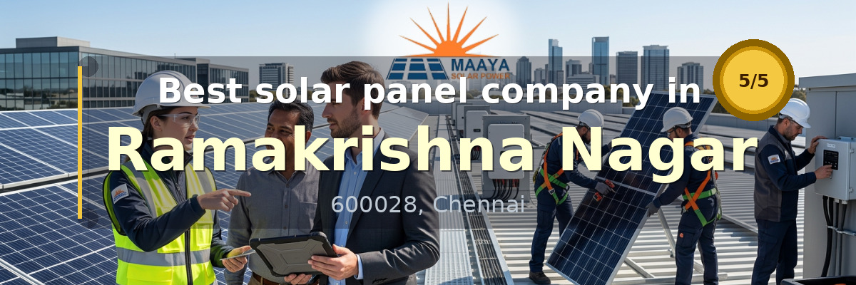 solar panel company in Ramakrishna Nagar Chennai - Maaya Solar Power Tech