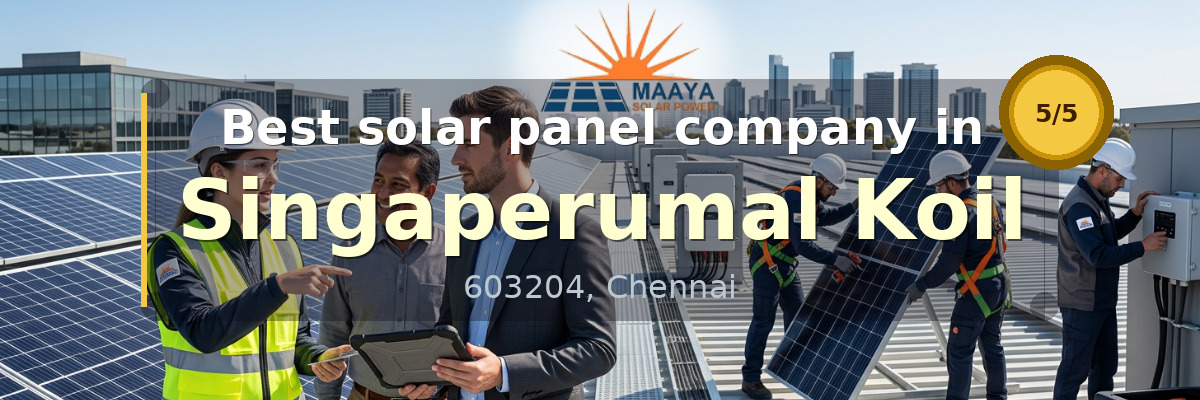 solar panel company in Singaperumal Koil Chennai - Maaya Solar Power Tech