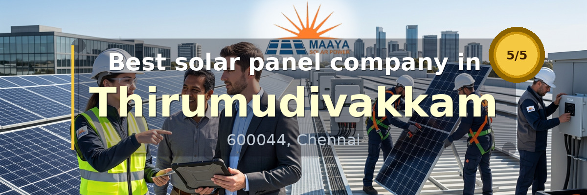 solar panel company in Thirumudivakkam Chennai - Maaya Solar Power Tech
