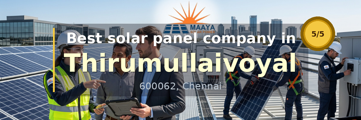 solar panel company in Thirumullaivoyal Chennai - Maaya Solar Power Tech