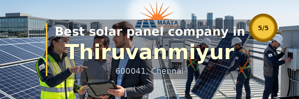 solar panel company in Thiruvanmiyur Chennai - Maaya Solar Power Tech