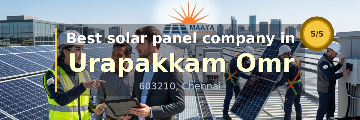 solar panel company in Urapakkam Omr Chennai - Maaya Solar Power Tech