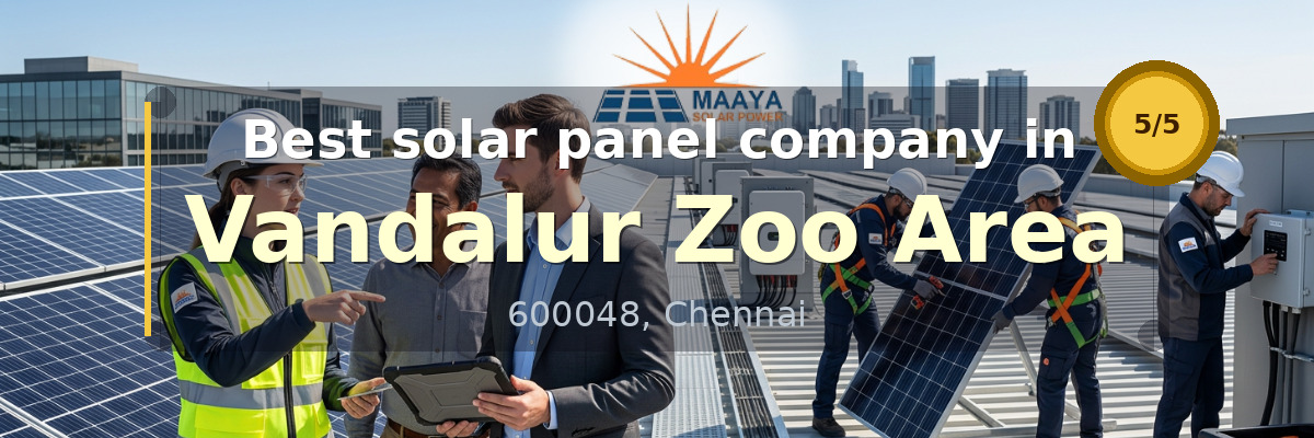 solar panel company in Vandalur Zoo Area Chennai - Maaya Solar Power Tech